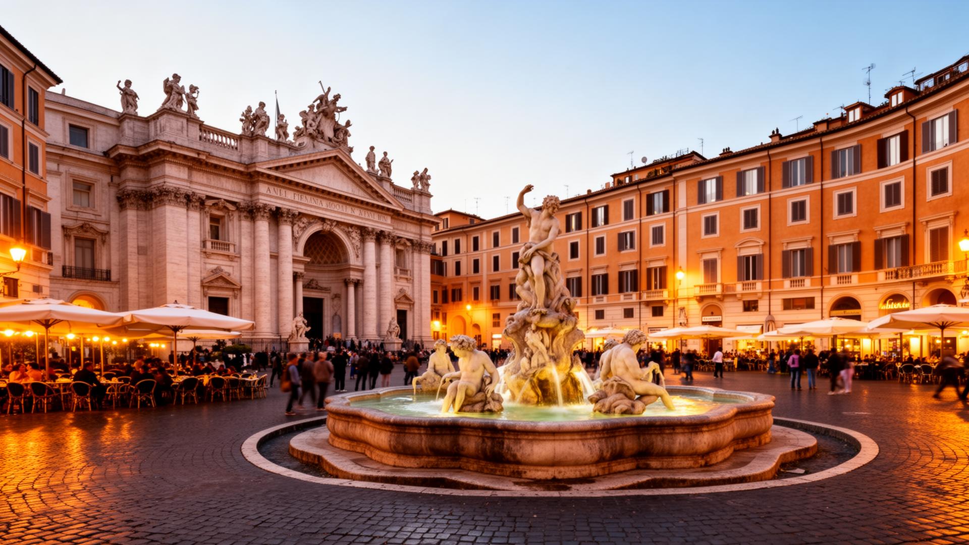 Piazza Navona, em Roma