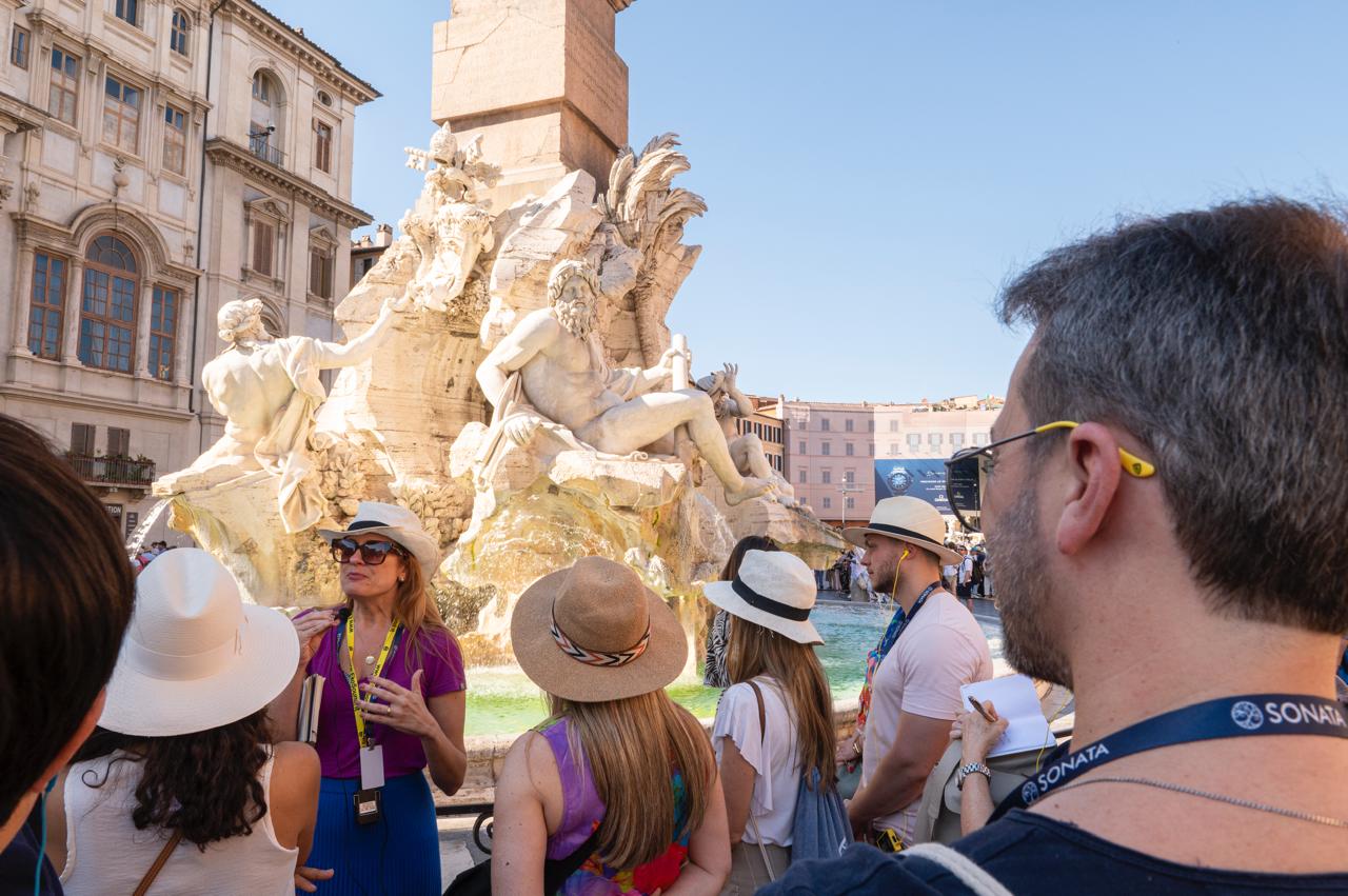 Soraia Schutel guiando uma masterclass em Roma